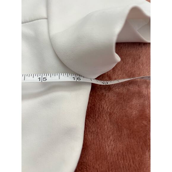 Amanda Uprichard XS Wendell Mini Dress Ivory White Pleated Hem Tennis Dress - Picture 8 of 9